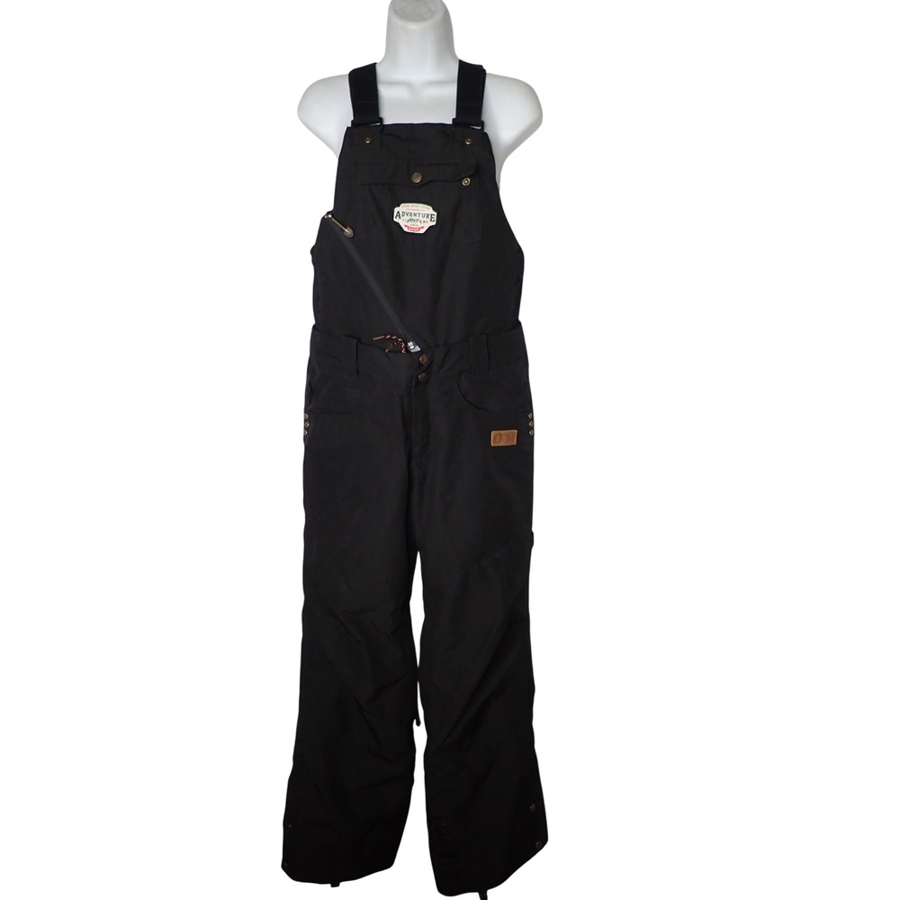 Picture Organic Clothing Women's Adventure Snow Bibs Black Small Convertible
